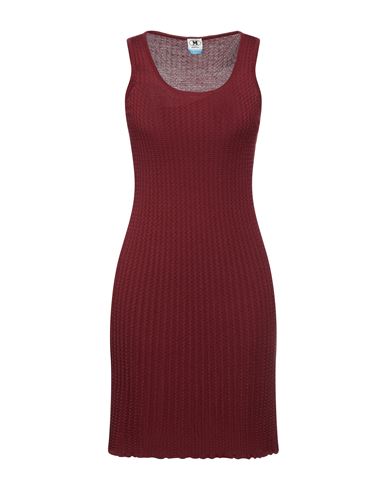 M Missoni Woman Mini Dress Garnet Size 10 Wool, Viscose, Polyamide In Red