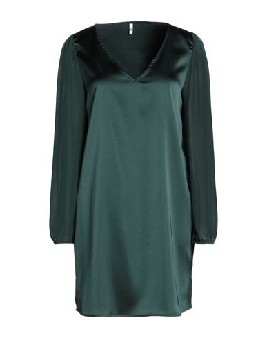 Jacqueline De Yong Woman Midi Dress Dark Green Size S Polyester, Elastane