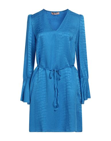 Mini-Kleid Damen Azurblau 32,34,36,38,40,42,44 Damen
