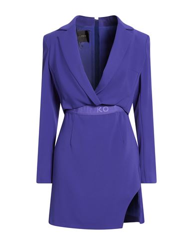 Pinko Woman Mini Dress Bright Blue Size 6 Polyester, Elastane In Blue