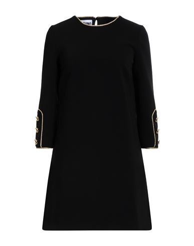 Shop Moschino Woman Mini Dress Black Size 14 Polyester, Polyurethane