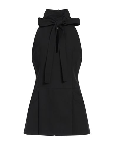 Materiel Matériel Woman Mini Dress Black Size 2 Polyester, Virgin Wool, Elastane