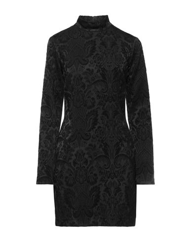 8pm Woman Mini Dress Black Size M Acetate, Polyester, Polyamide, Elastane