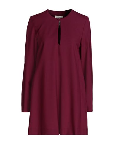 Semicouture Woman Mini Dress Garnet Size 6 Polyester, Virgin Wool, Elastane In Red