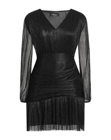 Vanessa Scott Woman Mini Dress Black Size S/m Polyester, Lurex