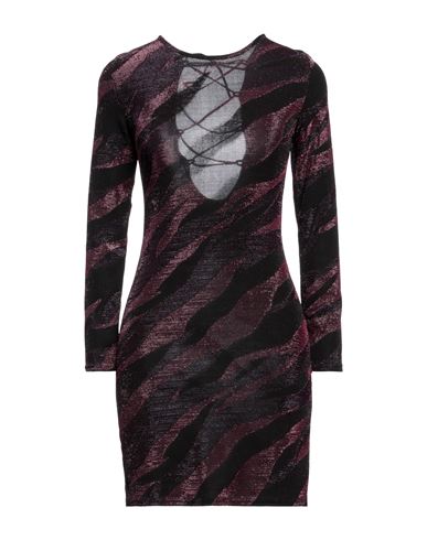 Vanessa Scott Woman Mini Dress Fuchsia Size M Nylon, Metallic Fiber, Elastane In Pink