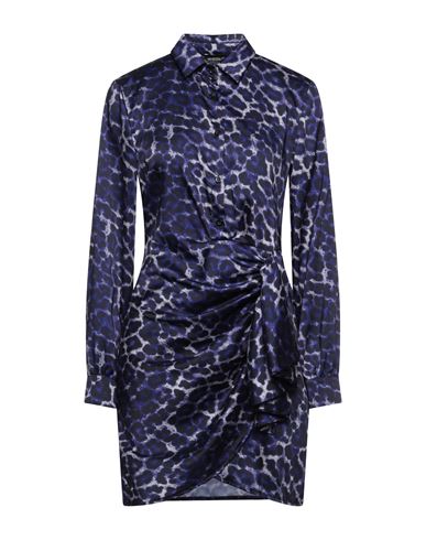 Vanessa Scott Woman Short Dress Blue Size L Polyester