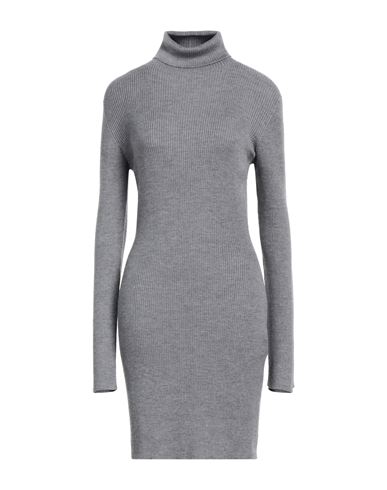 Dsquared2 Woman Short Dress Grey Size L Virgin Wool