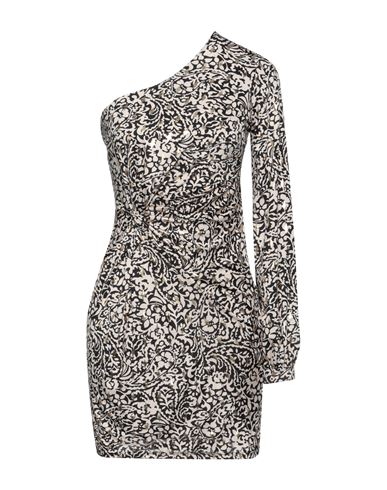 Vanessa Scott Woman Mini Dress Black Size M/l Polyester, Elastane
