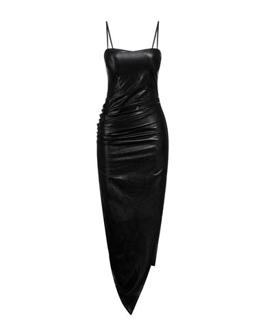 Vanessa Scott Woman Midi Dress Black Size M Polyester, Polyurethane