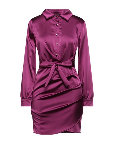 Vanessa Scott Woman Short Dress Mauve Size L Polyester In Purple