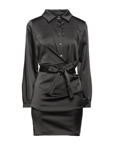 Vanessa Scott Woman Mini Dress Black Size L Polyester, Elastane