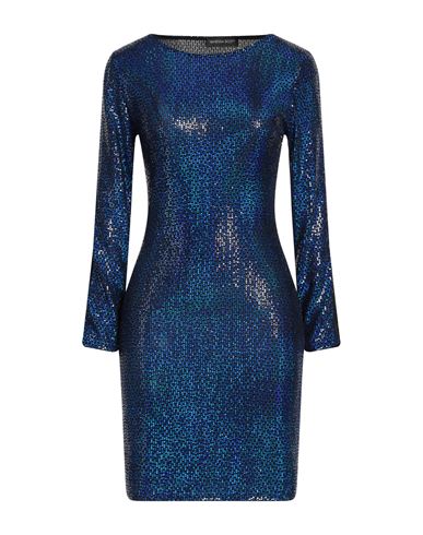 Vanessa Scott Woman Mini Dress Blue Size M/l Nylon, Metallic Fiber, Elastane