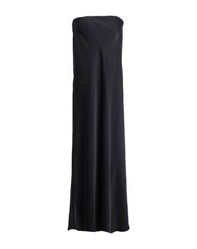 Topshop Woman Maxi Dress Black Size 10 Polyester, Elastomultiester