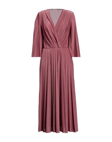Rinascimento Woman Midi Dress Pastel Pink Size S Viscose, Polyester, Elastane