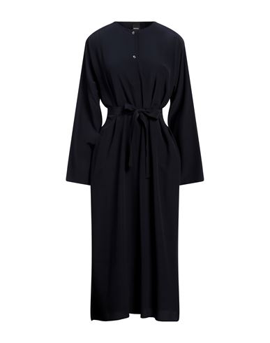Aspesi Woman Midi Dress Midnight Blue Size 6 Silk