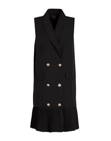 8 By Yoox Sleeveless Blazer Dress Woman Mini Dress Black Size 4 Polyester, Elastane
