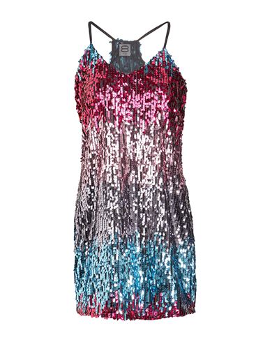 8 By Yoox Sequin Mini Dress Woman Short Dress Fuchsia Size 12 Polyester In Pink