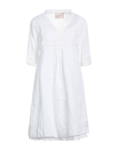 Elisa Cavaletti By Daniela Dallavalle Woman Mini Dress White Size 6 Linen, Viscose, Elastane, Metal,