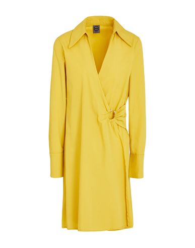 8 By Yoox Organic Cotton Tunic Dress Woman Short Dress Mustard Size 12 Cotton In Yellow