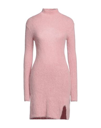 Vicolo Woman Mini Dress Pink Size Onesize Alpaca Wool, Polyamide, Virgin Wool, Elastane