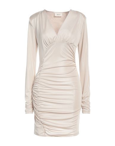 Vicolo Woman Mini Dress Cream Size M Polyester, Elastane In White