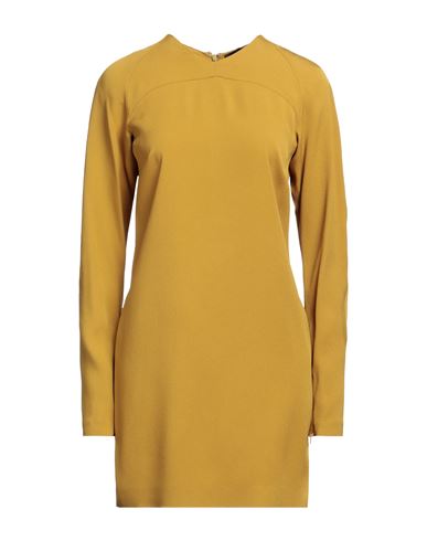 Dsquared2 Woman Mini Dress Mustard Size 2 Acetate, Viscose In Yellow