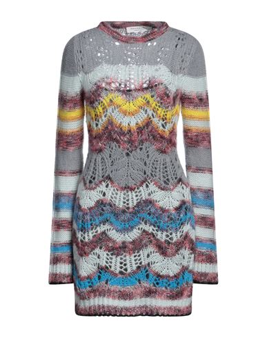 Philosophy Di Lorenzo Serafini Woman Mini Dress Grey Size 6 Polyamide, Mohair Wool, Wool In Grey