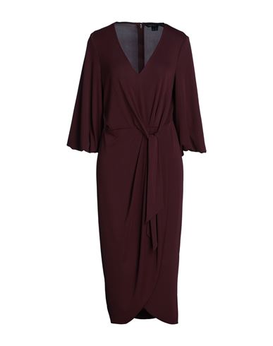 Lauren Ralph Lauren Tie-front Stretch Jersey Dress In Vintage Burgundy