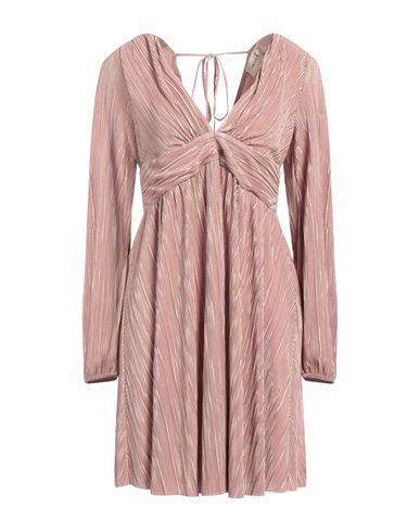 Vicolo Woman Short Dress Pastel Pink Size M Polyester
