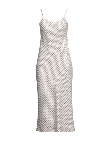 Maison Margiela Woman Midi Dress Off White Size 4 Wool, Silk In Off White