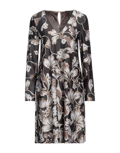 Maliparmi Malìparmi Woman Midi Dress Lead Size 4 Polyester, Elastane In Grey