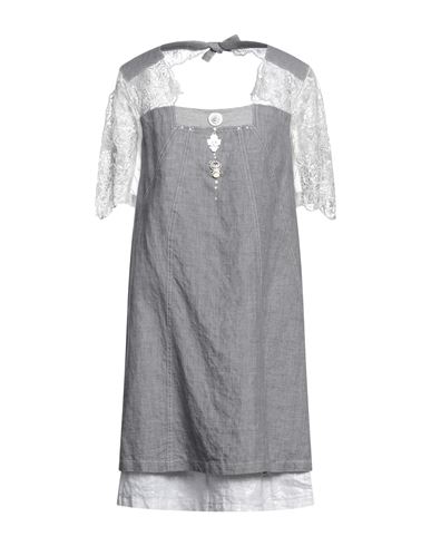 Elisa Cavaletti By Daniela Dallavalle Woman Short Dress Grey Size 8 Linen