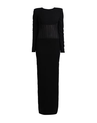 Monot Mônot Woman Maxi Dress Black Size 4 Polyester