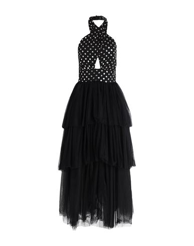 Simona Corsellini Woman Long Dress Black Size 6 Polyester