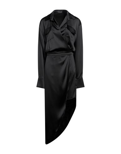 Actualee Woman Midi Dress Black Size 10 Polyester