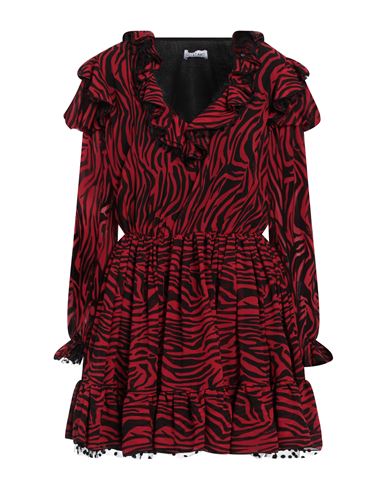 Odi Et Amo Woman Mini Dress Red Size 8 Polyester, Elastane
