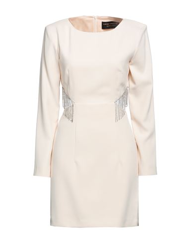 Simona Corsellini Woman Short Dress Cream Size 8 Polyester In White