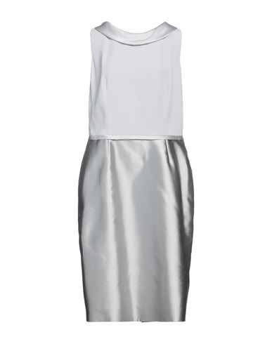 B.19 Milano Woman Mini Dress Grey Size 8 Acetate, Viscose, Silk, Polyester
