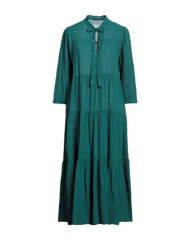 Woman Mini dress Dark green Size 4 Viscose, Elastane