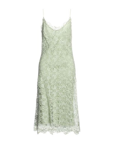 Ermanno Scervino Woman Midi Dress Light Green Size 10 Viscose, Polyester In Green