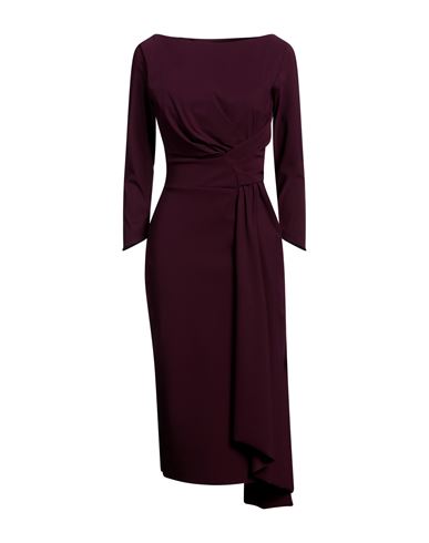Chiara Boni La Petite Robe Woman Midi Dress Dark Purple Size 12 Polyamide, Elastane