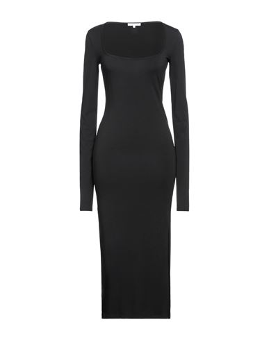 Patrizia Pepe Woman Midi Dress Black Size 1 Viscose, Elastane, Glass