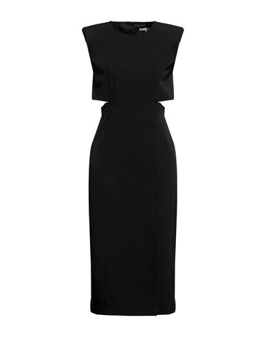 Patrizia Pepe Woman Midi Dress Black Size 8 Polyester, Elastane