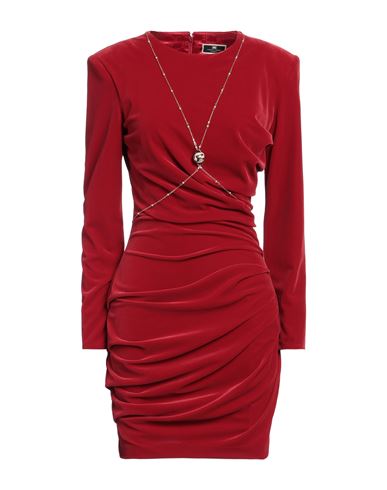 Elisabetta Franchi Woman Mini Dress Red Size 6 Polyester, Elastane In Red