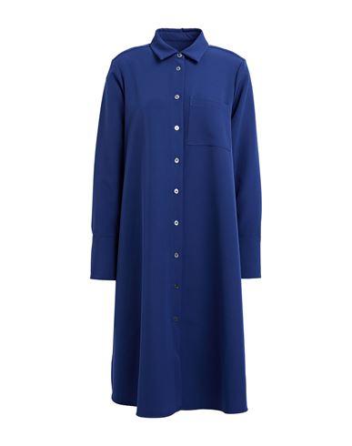 Robert Friedman Woman Midi Dress Navy Size S Polyester, Elastane