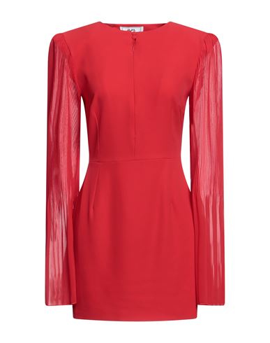 Jijil Woman Short Dress Red Size 6 Polyester, Elastane