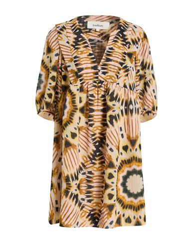 Ba&sh Ba & Sh Woman Mini Dress Beige Size 3 Polyester, Elastane, Viscose In Multi