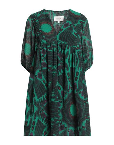 Ba&sh Ba & Sh Woman Mini Dress Emerald Green Size 2 Polyester, Elastane, Viscose In Gray