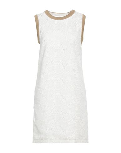 Boutique Moschino Woman Short Dress White Size 12 Polyester